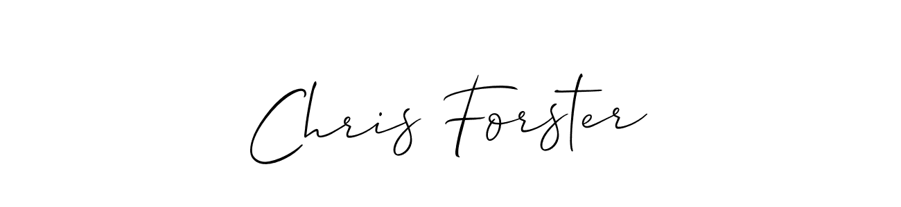 Design your own signature with our free online signature maker. With this signature software, you can create a handwritten (Allison_Script) signature for name Chris Forster. Chris Forster signature style 2 images and pictures png