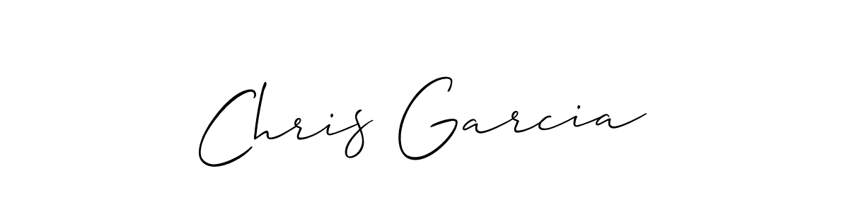 Chris Garcia stylish signature style. Best Handwritten Sign (Allison_Script) for my name. Handwritten Signature Collection Ideas for my name Chris Garcia. Chris Garcia signature style 2 images and pictures png