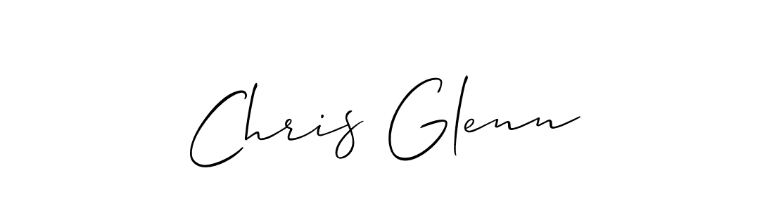 Create a beautiful signature design for name Chris Glenn. With this signature (Allison_Script) fonts, you can make a handwritten signature for free. Chris Glenn signature style 2 images and pictures png