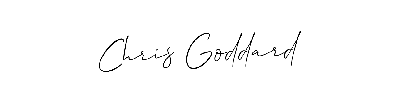 Similarly Allison_Script is the best handwritten signature design. Signature creator online .You can use it as an online autograph creator for name Chris Goddard. Chris Goddard signature style 2 images and pictures png