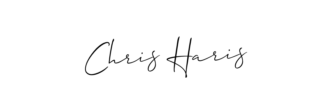 Chris Haris stylish signature style. Best Handwritten Sign (Allison_Script) for my name. Handwritten Signature Collection Ideas for my name Chris Haris. Chris Haris signature style 2 images and pictures png