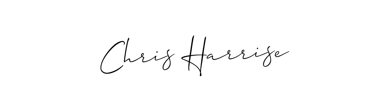 Create a beautiful signature design for name Chris Harrise. With this signature (Allison_Script) fonts, you can make a handwritten signature for free. Chris Harrise signature style 2 images and pictures png