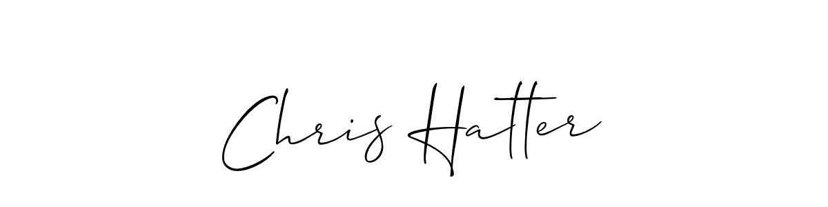 Also we have Chris Hatter name is the best signature style. Create professional handwritten signature collection using Allison_Script autograph style. Chris Hatter signature style 2 images and pictures png