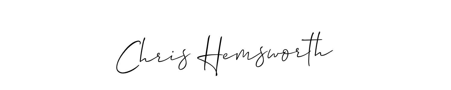 This is the best signature style for the Chris Hemsworth name. Also you like these signature font (Allison_Script). Mix name signature. Chris Hemsworth signature style 2 images and pictures png