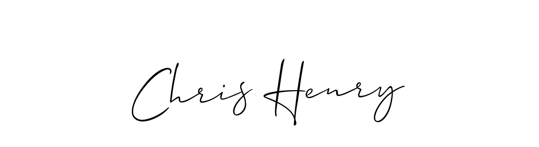 Create a beautiful signature design for name Chris Henry. With this signature (Allison_Script) fonts, you can make a handwritten signature for free. Chris Henry signature style 2 images and pictures png