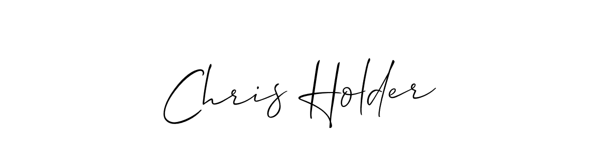 Create a beautiful signature design for name Chris Holder. With this signature (Allison_Script) fonts, you can make a handwritten signature for free. Chris Holder signature style 2 images and pictures png