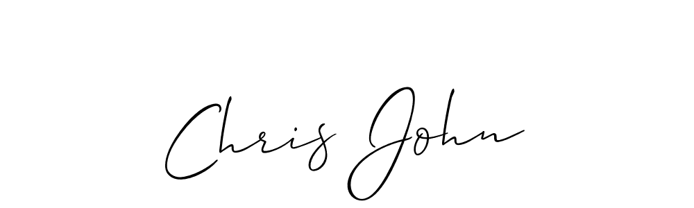 How to Draw Chris John signature style? Allison_Script is a latest design signature styles for name Chris John. Chris John signature style 2 images and pictures png