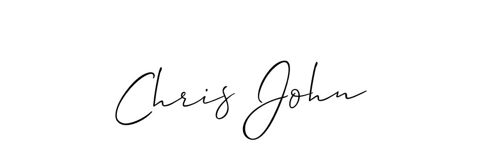 Create a beautiful signature design for name Chris John. With this signature (Allison_Script) fonts, you can make a handwritten signature for free. Chris John signature style 2 images and pictures png