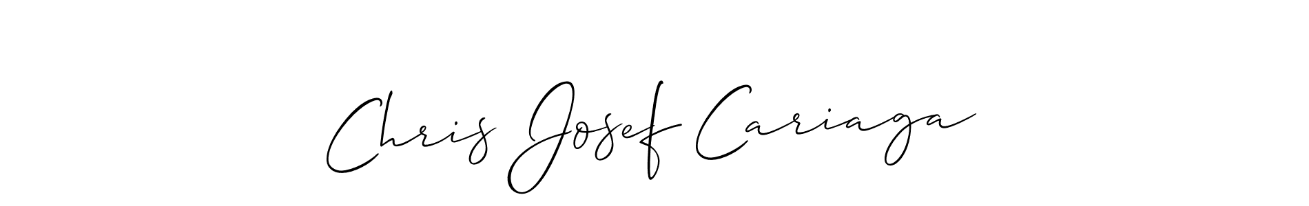 Make a short Chris Josef Cariaga signature style. Manage your documents anywhere anytime using Allison_Script. Create and add eSignatures, submit forms, share and send files easily. Chris Josef Cariaga signature style 2 images and pictures png