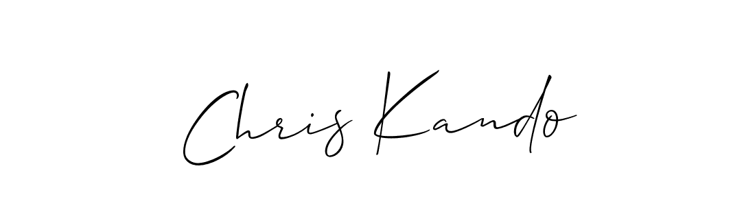 The best way (Allison_Script) to make a short signature is to pick only two or three words in your name. The name Chris Kando include a total of six letters. For converting this name. Chris Kando signature style 2 images and pictures png