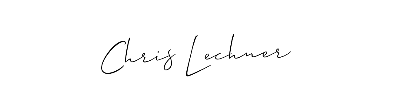 Chris Lechner stylish signature style. Best Handwritten Sign (Allison_Script) for my name. Handwritten Signature Collection Ideas for my name Chris Lechner. Chris Lechner signature style 2 images and pictures png