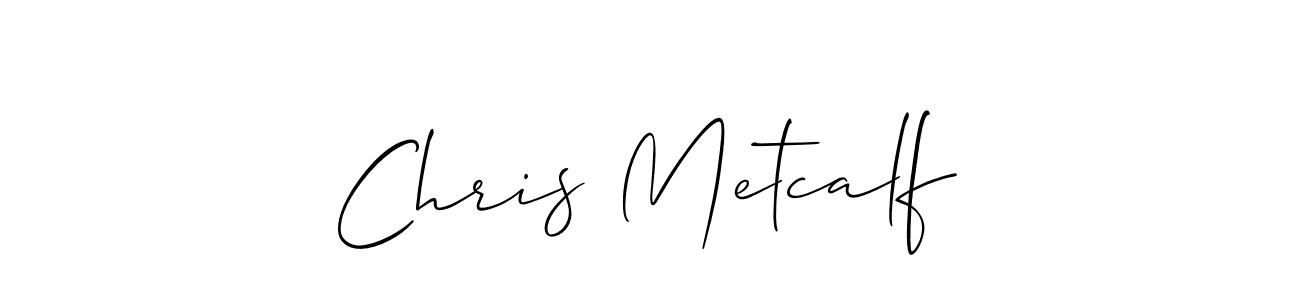 Design your own signature with our free online signature maker. With this signature software, you can create a handwritten (Allison_Script) signature for name Chris Metcalf. Chris Metcalf signature style 2 images and pictures png