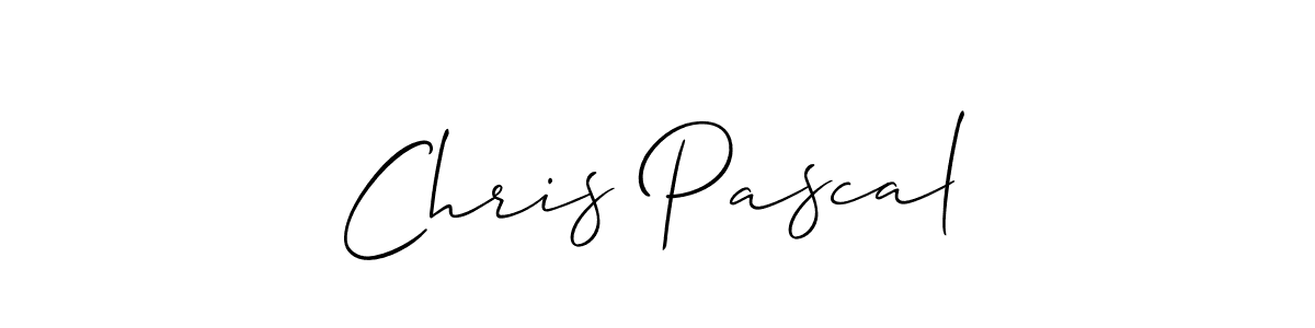 It looks lik you need a new signature style for name Chris Pascal. Design unique handwritten (Allison_Script) signature with our free signature maker in just a few clicks. Chris Pascal signature style 2 images and pictures png