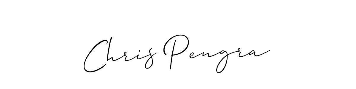 It looks lik you need a new signature style for name Chris Pengra. Design unique handwritten (Allison_Script) signature with our free signature maker in just a few clicks. Chris Pengra signature style 2 images and pictures png