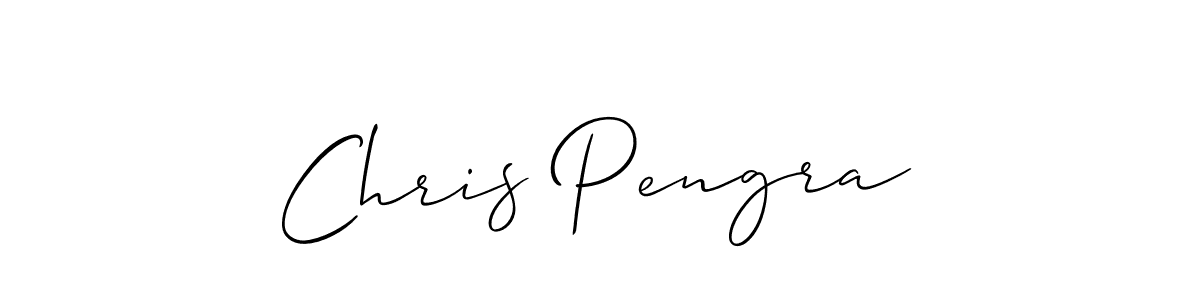 Make a short Chris Pengra signature style. Manage your documents anywhere anytime using Allison_Script. Create and add eSignatures, submit forms, share and send files easily. Chris Pengra signature style 2 images and pictures png