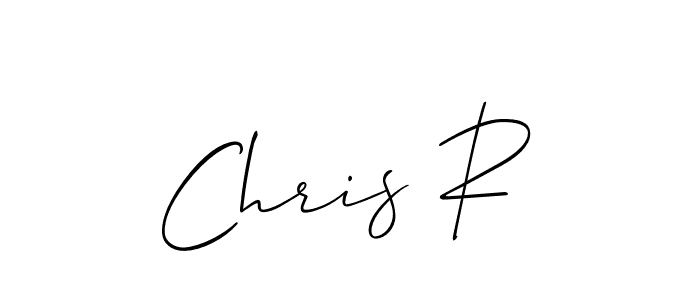 How to make Chris R name signature. Use Allison_Script style for creating short signs online. This is the latest handwritten sign. Chris R signature style 2 images and pictures png