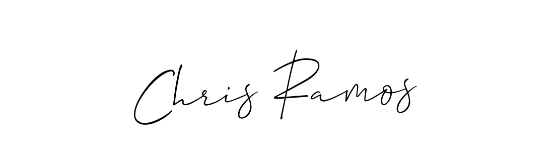 Chris Ramos stylish signature style. Best Handwritten Sign (Allison_Script) for my name. Handwritten Signature Collection Ideas for my name Chris Ramos. Chris Ramos signature style 2 images and pictures png