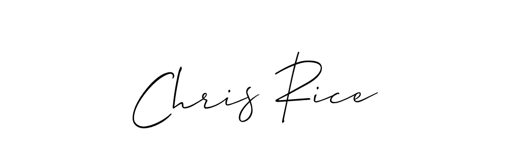 The best way (Allison_Script) to make a short signature is to pick only two or three words in your name. The name Chris Rice include a total of six letters. For converting this name. Chris Rice signature style 2 images and pictures png