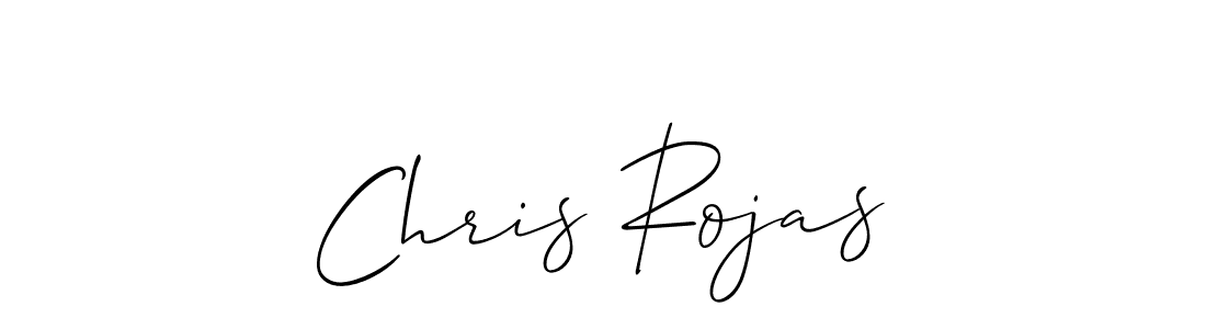 You should practise on your own different ways (Allison_Script) to write your name (Chris Rojas) in signature. don't let someone else do it for you. Chris Rojas signature style 2 images and pictures png