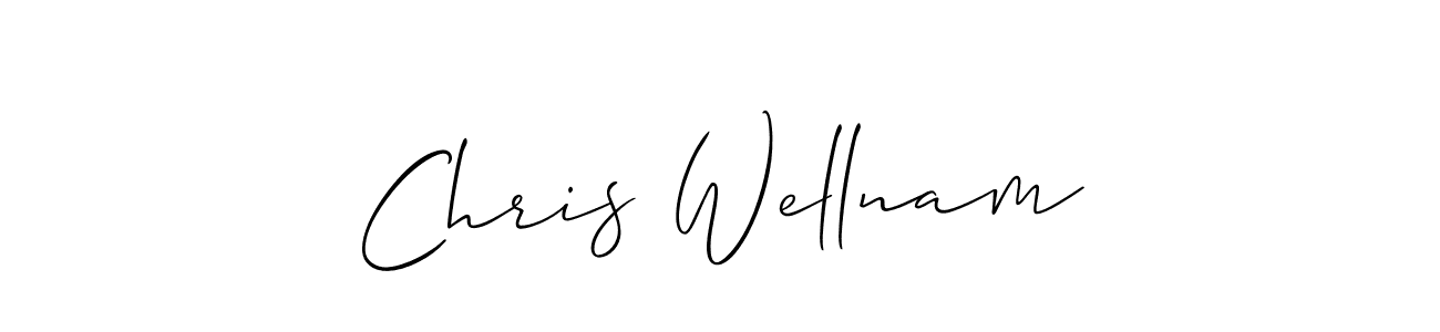 How to Draw Chris Wellnam signature style? Allison_Script is a latest design signature styles for name Chris Wellnam. Chris Wellnam signature style 2 images and pictures png