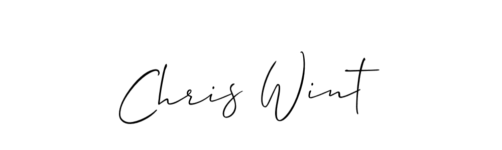 Also You can easily find your signature by using the search form. We will create Chris Wint name handwritten signature images for you free of cost using Allison_Script sign style. Chris Wint signature style 2 images and pictures png