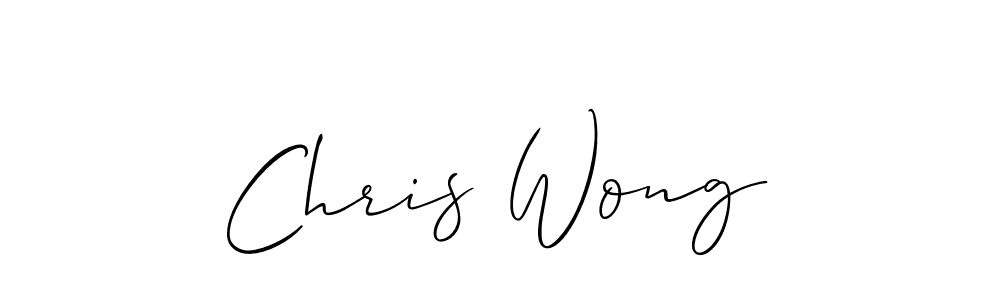 You should practise on your own different ways (Allison_Script) to write your name (Chris Wong) in signature. don't let someone else do it for you. Chris Wong signature style 2 images and pictures png