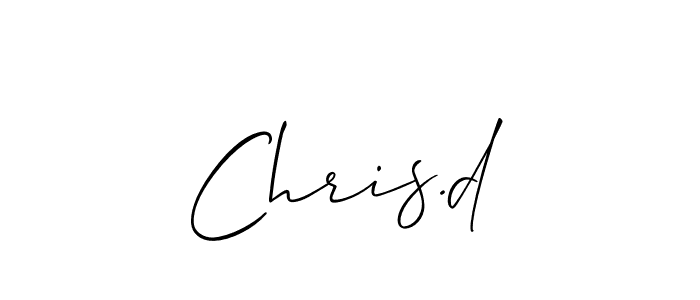 How to Draw Chris.d signature style? Allison_Script is a latest design signature styles for name Chris.d. Chris.d signature style 2 images and pictures png