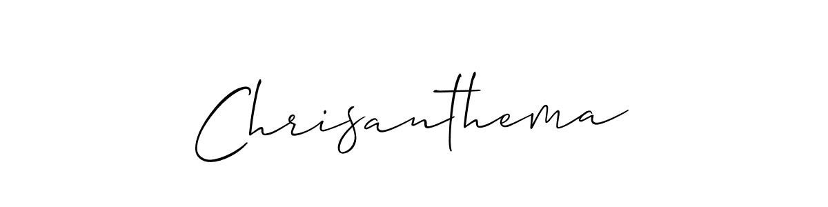 Also we have Chrisanthema name is the best signature style. Create professional handwritten signature collection using Allison_Script autograph style. Chrisanthema signature style 2 images and pictures png