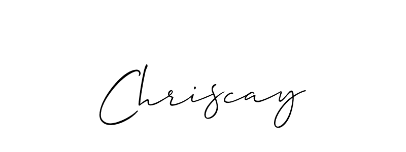 if you are searching for the best signature style for your name Chriscay. so please give up your signature search. here we have designed multiple signature styles  using Allison_Script. Chriscay signature style 2 images and pictures png
