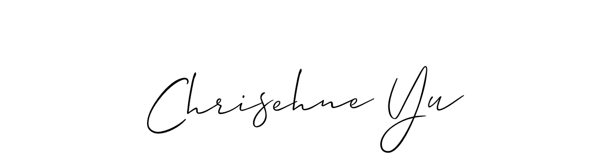 Chrisehne Yu stylish signature style. Best Handwritten Sign (Allison_Script) for my name. Handwritten Signature Collection Ideas for my name Chrisehne Yu. Chrisehne Yu signature style 2 images and pictures png