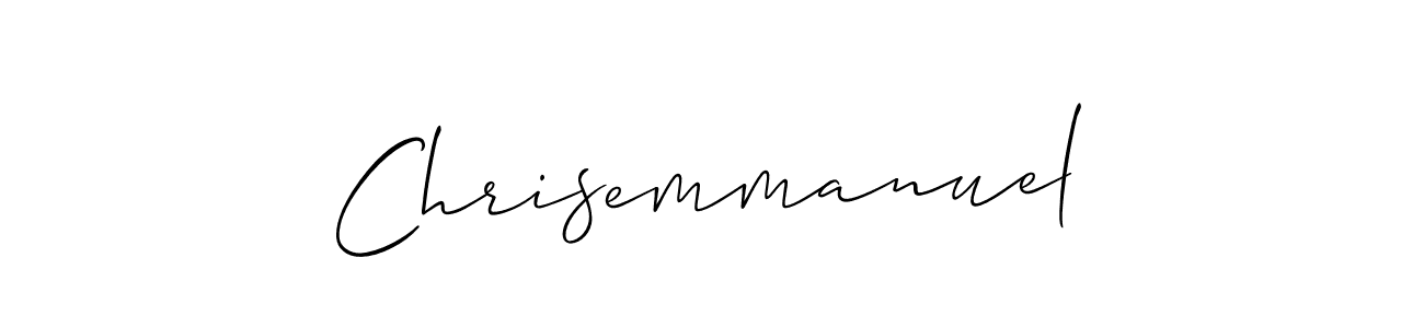 Make a beautiful signature design for name Chrisemmanuel. With this signature (Allison_Script) style, you can create a handwritten signature for free. Chrisemmanuel signature style 2 images and pictures png
