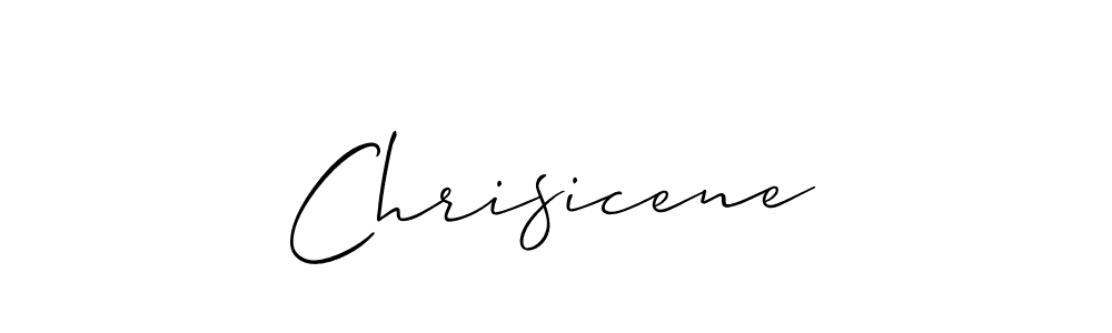 Design your own signature with our free online signature maker. With this signature software, you can create a handwritten (Allison_Script) signature for name Chrisicene. Chrisicene signature style 2 images and pictures png