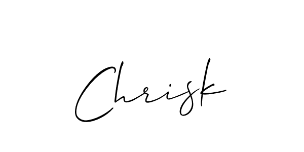 You can use this online signature creator to create a handwritten signature for the name Chrisk. This is the best online autograph maker. Chrisk signature style 2 images and pictures png