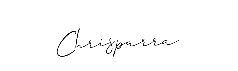 You should practise on your own different ways (Allison_Script) to write your name (Chrisparra) in signature. don't let someone else do it for you. Chrisparra signature style 2 images and pictures png