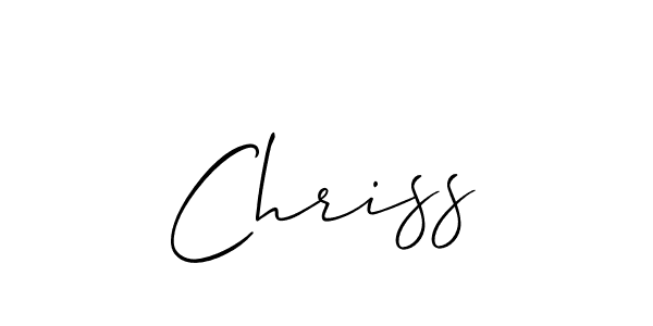 How to make Chriss name signature. Use Allison_Script style for creating short signs online. This is the latest handwritten sign. Chriss signature style 2 images and pictures png