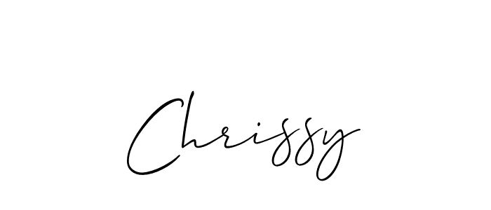 Also You can easily find your signature by using the search form. We will create Chrissy name handwritten signature images for you free of cost using Allison_Script sign style. Chrissy signature style 2 images and pictures png