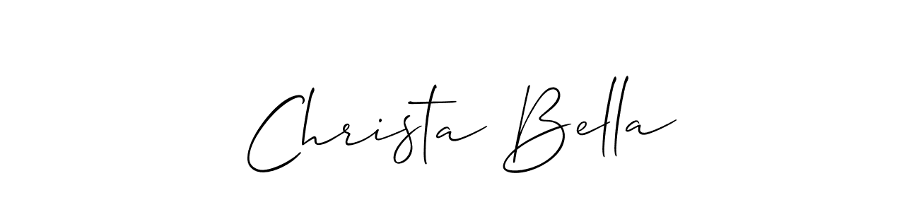 Make a beautiful signature design for name Christa Bella. Use this online signature maker to create a handwritten signature for free. Christa Bella signature style 2 images and pictures png