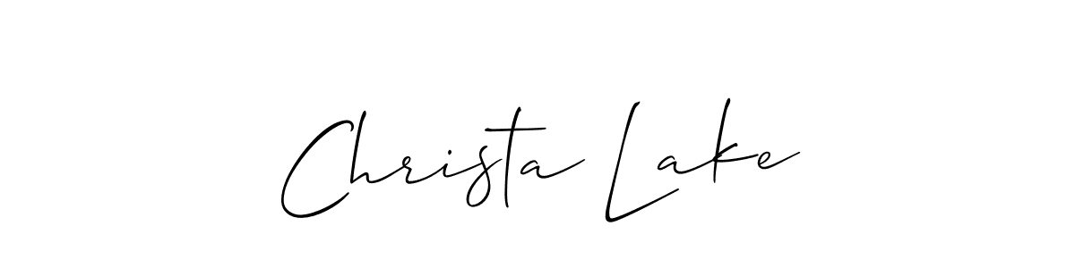 Once you've used our free online signature maker to create your best signature Allison_Script style, it's time to enjoy all of the benefits that Christa Lake name signing documents. Christa Lake signature style 2 images and pictures png