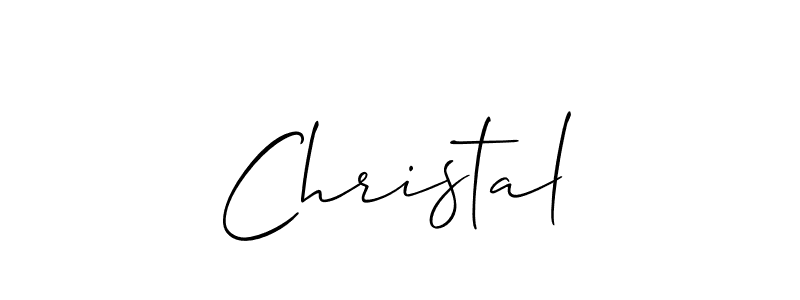 Make a beautiful signature design for name Christal. With this signature (Allison_Script) style, you can create a handwritten signature for free. Christal signature style 2 images and pictures png