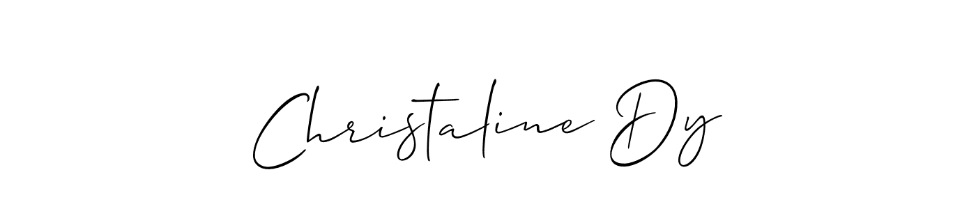 Make a beautiful signature design for name Christaline Dy. Use this online signature maker to create a handwritten signature for free. Christaline Dy signature style 2 images and pictures png