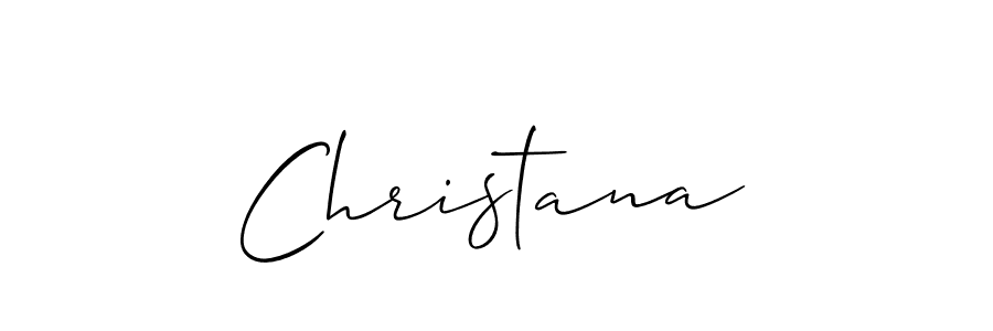 Make a beautiful signature design for name Christana. With this signature (Allison_Script) style, you can create a handwritten signature for free. Christana signature style 2 images and pictures png