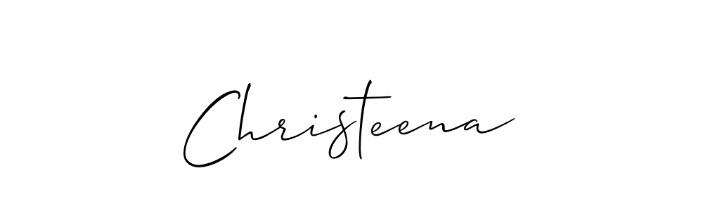 How to Draw Christeena signature style? Allison_Script is a latest design signature styles for name Christeena. Christeena signature style 2 images and pictures png