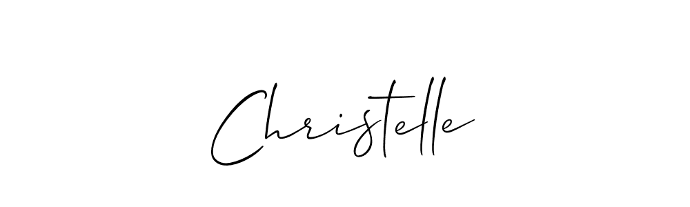 How to make Christelle name signature. Use Allison_Script style for creating short signs online. This is the latest handwritten sign. Christelle signature style 2 images and pictures png