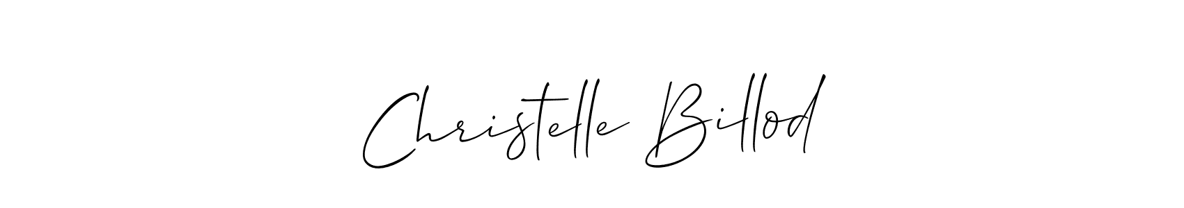 Use a signature maker to create a handwritten signature online. With this signature software, you can design (Allison_Script) your own signature for name Christelle Billod. Christelle Billod signature style 2 images and pictures png