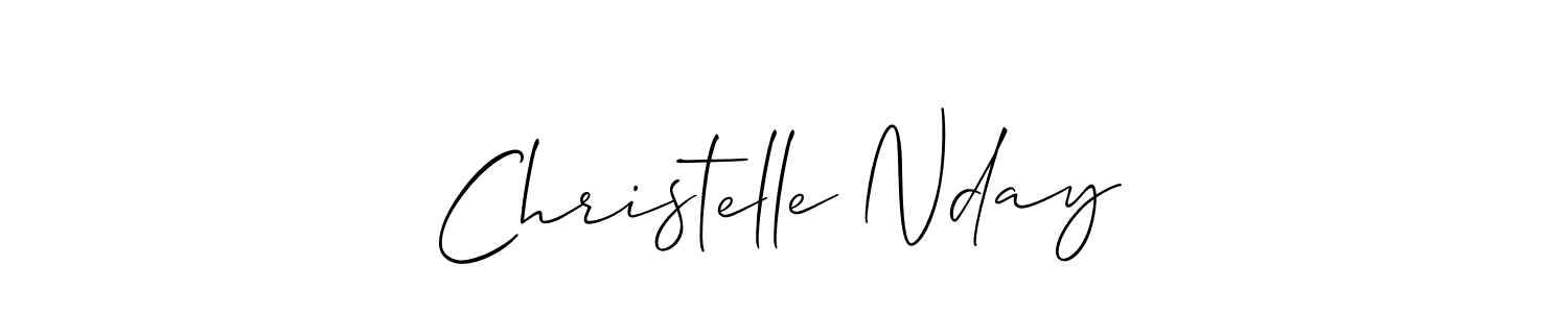 Make a short Christelle Nday signature style. Manage your documents anywhere anytime using Allison_Script. Create and add eSignatures, submit forms, share and send files easily. Christelle Nday signature style 2 images and pictures png