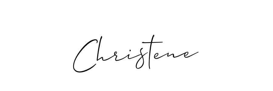 Christene stylish signature style. Best Handwritten Sign (Allison_Script) for my name. Handwritten Signature Collection Ideas for my name Christene. Christene signature style 2 images and pictures png