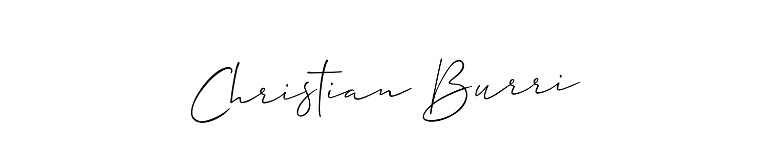 Christian Burri stylish signature style. Best Handwritten Sign (Allison_Script) for my name. Handwritten Signature Collection Ideas for my name Christian Burri. Christian Burri signature style 2 images and pictures png