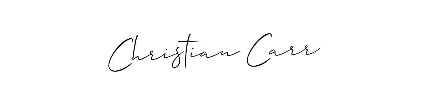 You should practise on your own different ways (Allison_Script) to write your name (Christian Carr) in signature. don't let someone else do it for you. Christian Carr signature style 2 images and pictures png