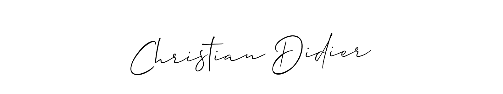 Make a beautiful signature design for name Christian Didier. With this signature (Allison_Script) style, you can create a handwritten signature for free. Christian Didier signature style 2 images and pictures png