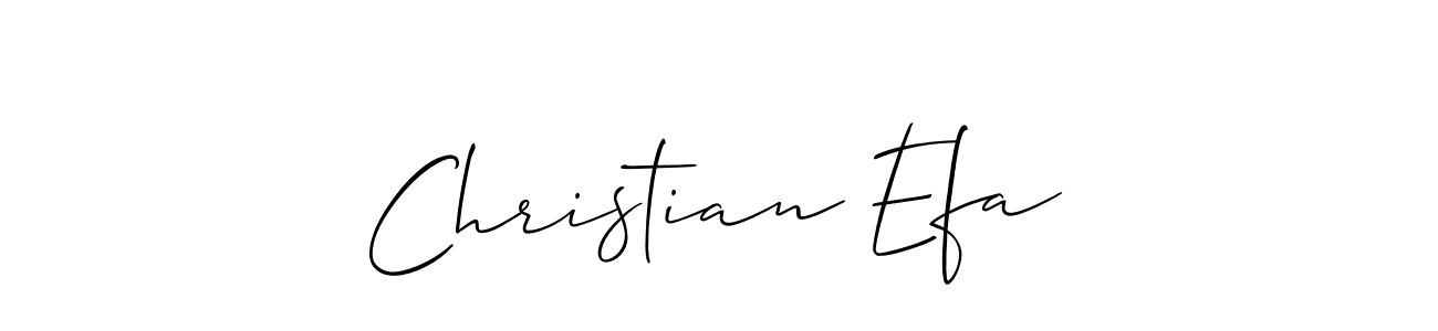 How to Draw Christian Efa signature style? Allison_Script is a latest design signature styles for name Christian Efa. Christian Efa signature style 2 images and pictures png